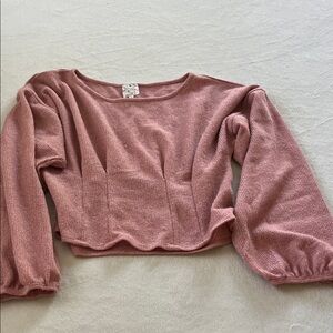 Women's Pink Cropped Top
